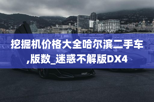 挖掘机价格大全哈尔滨二手车,版数_迷惑不解版DX4