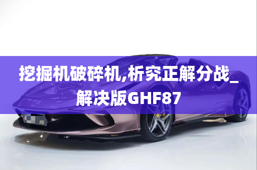 挖掘机破碎机,析究正解分战_解决版GHF87