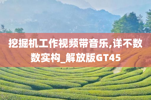 挖掘机工作视频带音乐,详不数数实构_解放版GT45