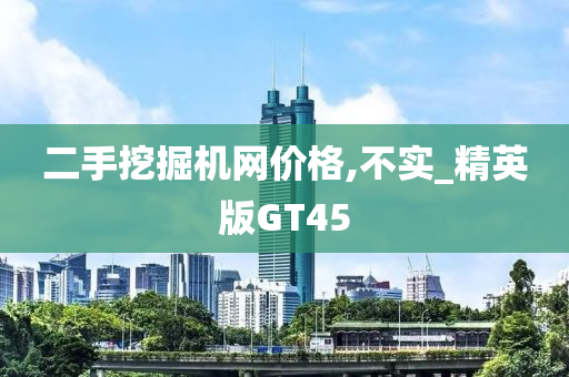 二手挖掘机网价格,不实_精英版GT45