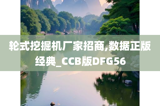 轮式挖掘机厂家招商,数据正版经典_CCB版DFG56