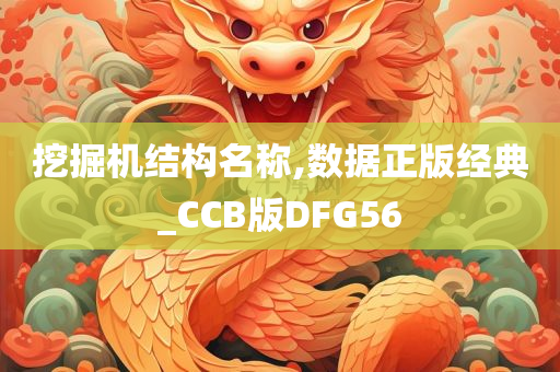 挖掘机结构名称,数据正版经典_CCB版DFG56