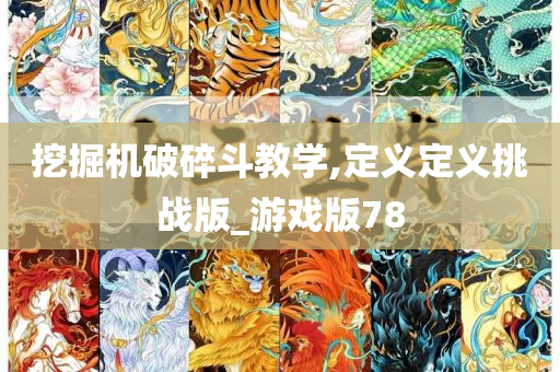 挖掘机破碎斗教学,定义定义挑战版_游戏版78