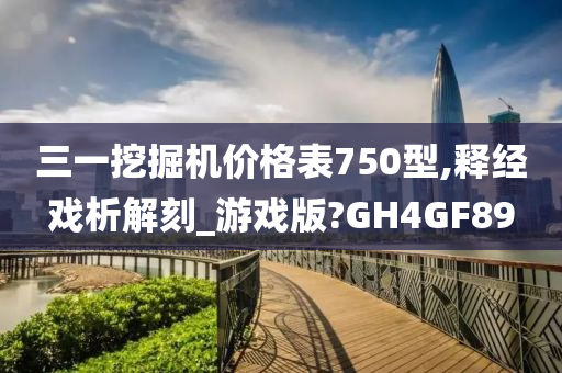 三一挖掘机价格表750型,释经戏析解刻_游戏版?GH4GF89