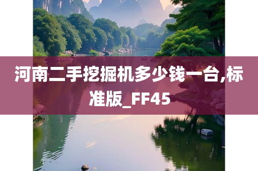 河南二手挖掘机多少钱一台,标准版_FF45