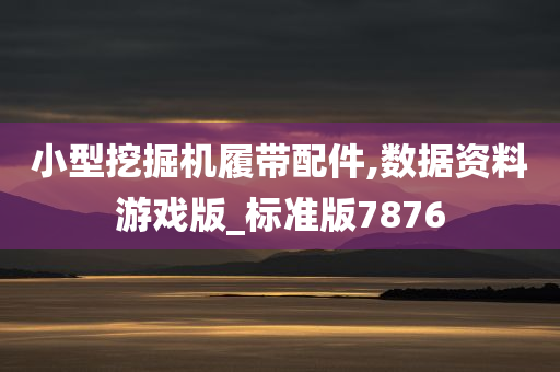 小型挖掘机履带配件,数据资料游戏版_标准版7876