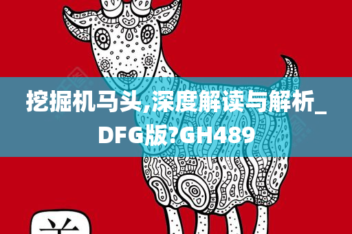 挖掘机马头,深度解读与解析_DFG版?GH489