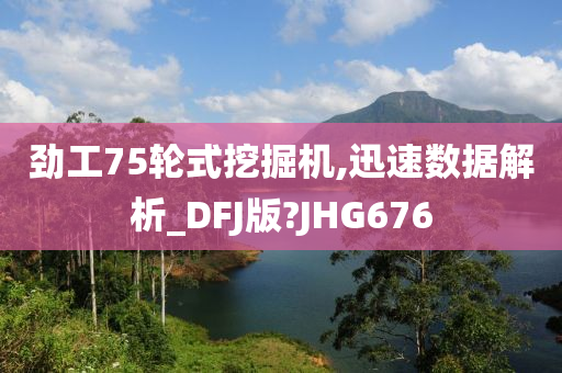 劲工75轮式挖掘机,迅速数据解析_DFJ版?JHG676