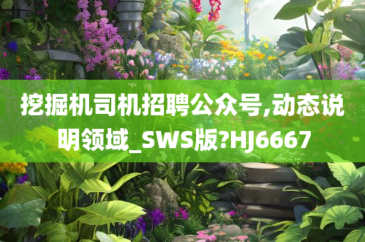 挖掘机司机招聘公众号,动态说明领域_SWS版?HJ6667