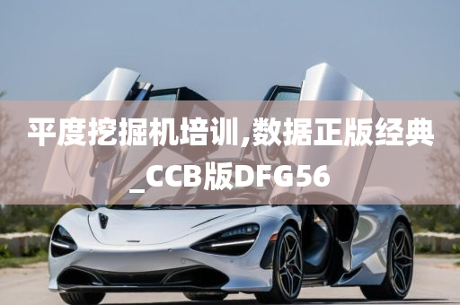 平度挖掘机培训,数据正版经典_CCB版DFG56