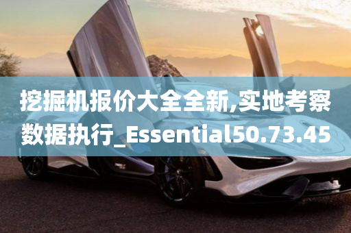 挖掘机报价大全全新,实地考察数据执行_Essential50.73.45