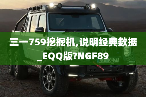 三一759挖掘机,说明经典数据_EQQ版?NGF89