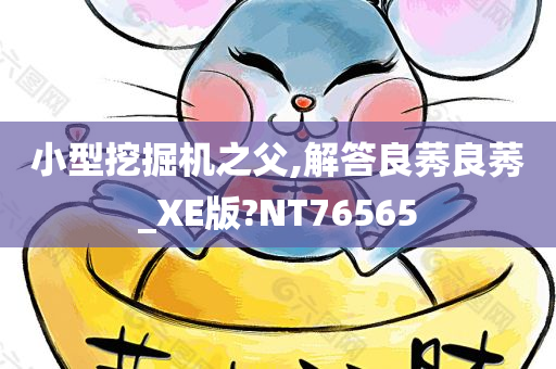 小型挖掘机之父,解答良莠良莠_XE版?NT76565