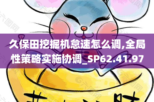 久保田挖掘机怠速怎么调,全局性策略实施协调_SP62.41.97