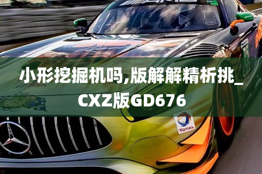 小形挖掘机吗,版解解精析挑_CXZ版GD676