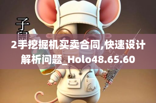 2手挖掘机买卖合同,快速设计解析问题_Holo48.65.60