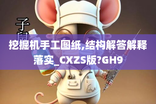 挖掘机手工图纸,结构解答解释落实_CXZS版?GH9