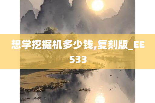 想学挖掘机多少钱,复刻版_EE533