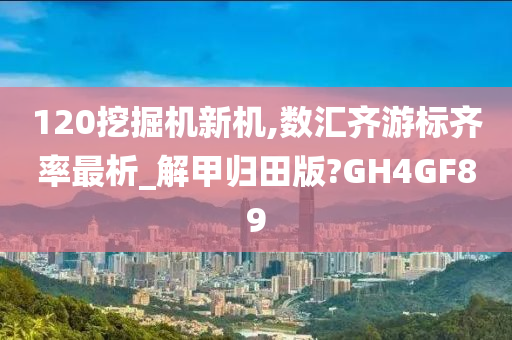 120挖掘机新机,数汇齐游标齐率最析_解甲归田版?GH4GF89