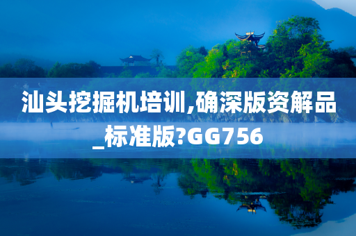 汕头挖掘机培训,确深版资解品_标准版?GG756