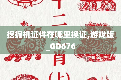 挖掘机证件在哪里换证,游戏版_GD676