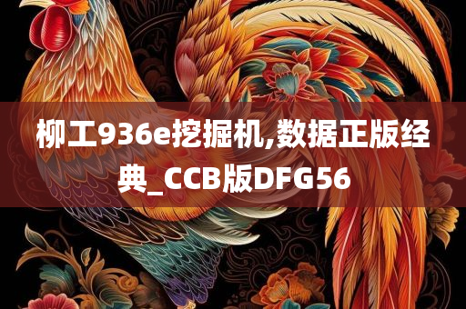 柳工936e挖掘机,数据正版经典_CCB版DFG56