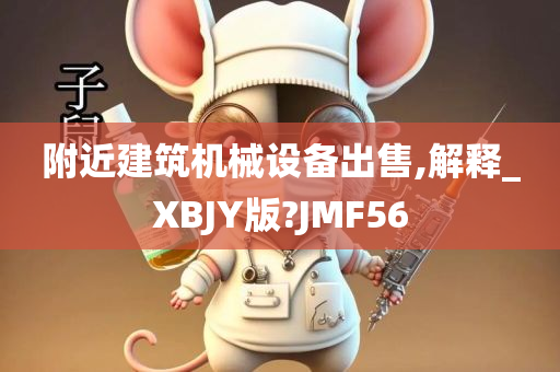 附近建筑机械设备出售,解释_XBJY版?JMF56