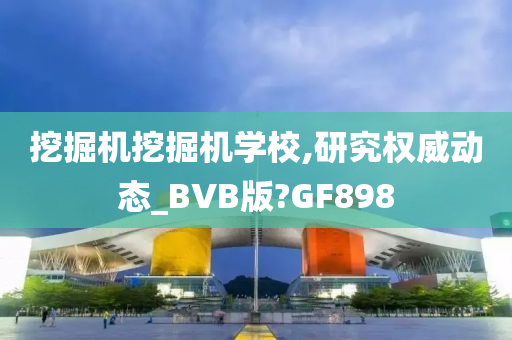 挖掘机挖掘机学校,研究权威动态_BVB版?GF898