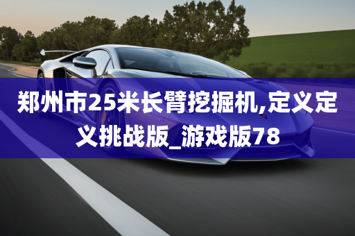 郑州市25米长臂挖掘机,定义定义挑战版_游戏版78