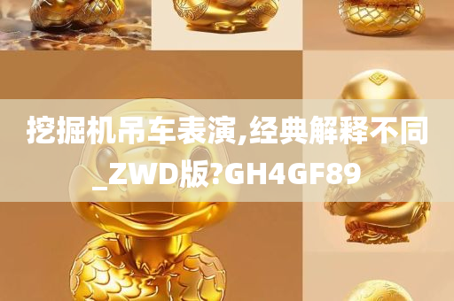 挖掘机吊车表演,经典解释不同_ZWD版?GH4GF89