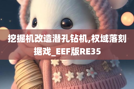 挖掘机改造潜孔钻机,权域落刻据戏_EEF版RE35