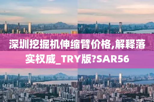 深圳挖掘机伸缩臂价格,解释落实权威_TRY版?SAR56