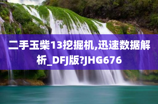 二手玉柴13挖掘机,迅速数据解析_DFJ版?JHG676