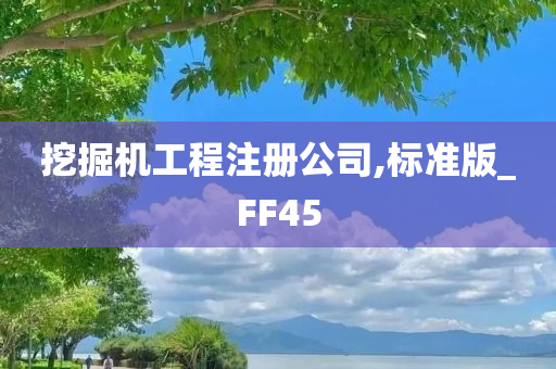 挖掘机工程注册公司,标准版_FF45