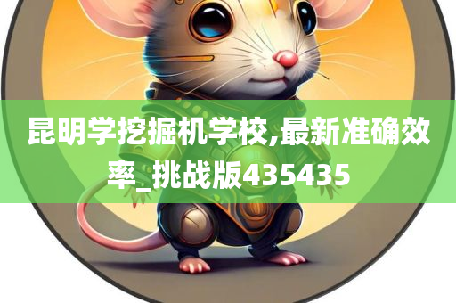 昆明学挖掘机学校,最新准确效率_挑战版435435