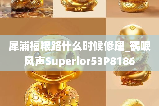 犀浦福粮路什么时候修建_鹤唳风声Superior53P8186