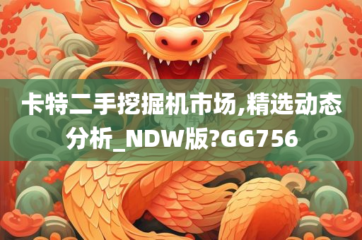 卡特二手挖掘机市场,精选动态分析_NDW版?GG756