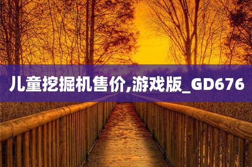 儿童挖掘机售价,游戏版_GD676