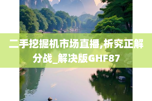 二手挖掘机市场直播,析究正解分战_解决版GHF87