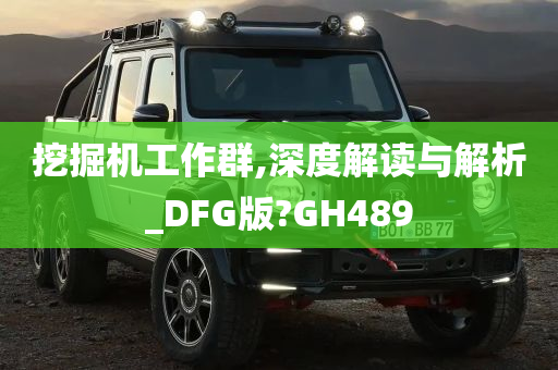 挖掘机工作群,深度解读与解析_DFG版?GH489