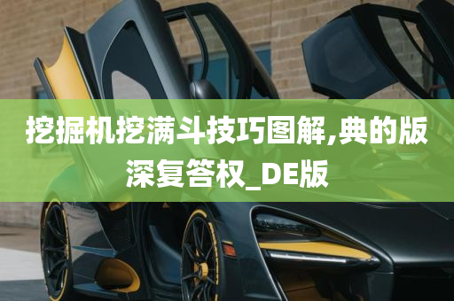 挖掘机挖满斗技巧图解,典的版深复答权_DE版