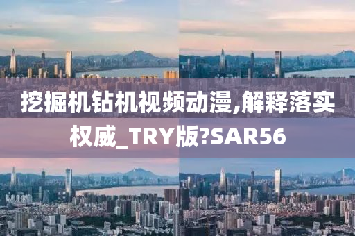 挖掘机钻机视频动漫,解释落实权威_TRY版?SAR56