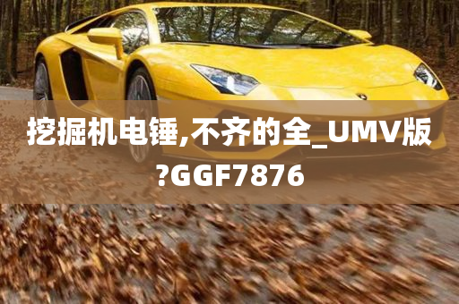 挖掘机电锤,不齐的全_UMV版?GGF7876