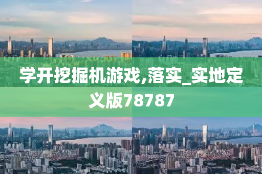 学开挖掘机游戏,落实_实地定义版78787