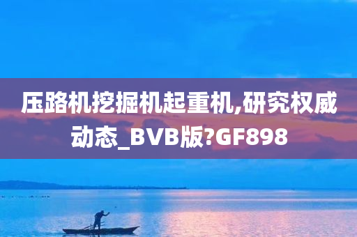 压路机挖掘机起重机,研究权威动态_BVB版?GF898