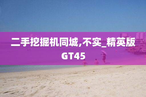 二手挖掘机同城,不实_精英版GT45