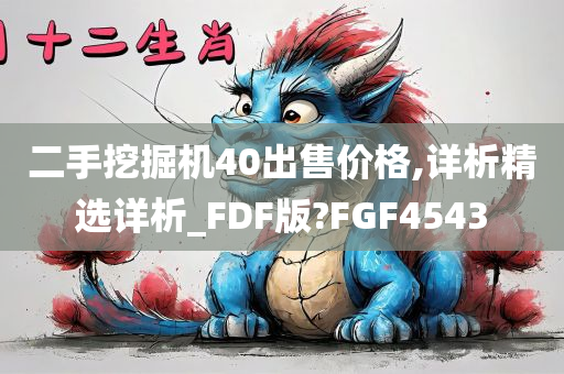 二手挖掘机40出售价格,详析精选详析_FDF版?FGF4543