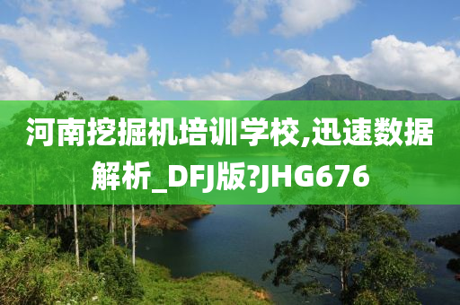 河南挖掘机培训学校,迅速数据解析_DFJ版?JHG676