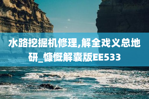 水路挖掘机修理,解全戏义总地研_慷慨解囊版EE533