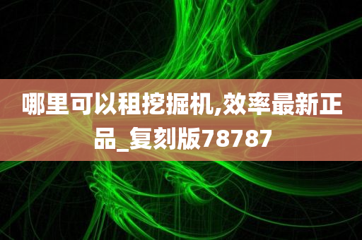 哪里可以租挖掘机,效率最新正品_复刻版78787